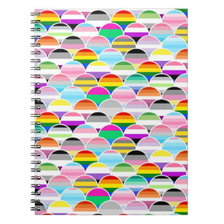 Cuaderno Aventadores de la bandera de orgullo escalonada LG