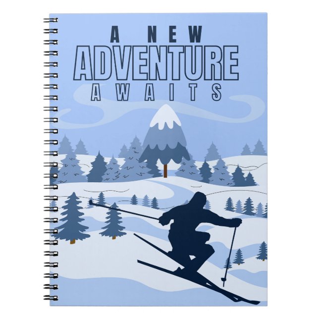 Cuaderno Aventura al aire libre snowboard Winter (Frente)