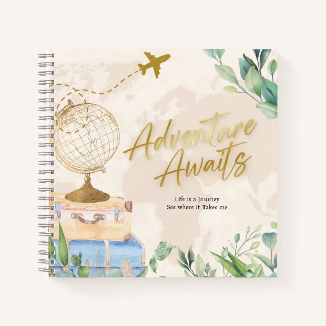 Cuaderno Aventura, Cualquier Evento, Cumpleaños, Jubilación (Anverso)