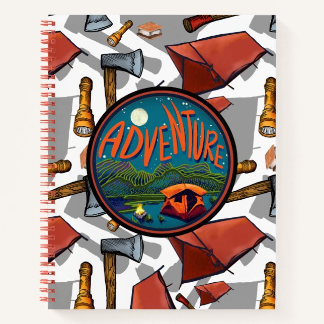 Cuaderno Aventura de acampada en tienda (Anverso)
