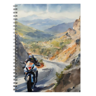 Cuaderno Aventura de alta velocidad en el vibrante paisaje 
