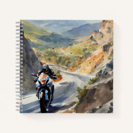 Cuaderno Aventura de alta velocidad en el vibrante paisaje