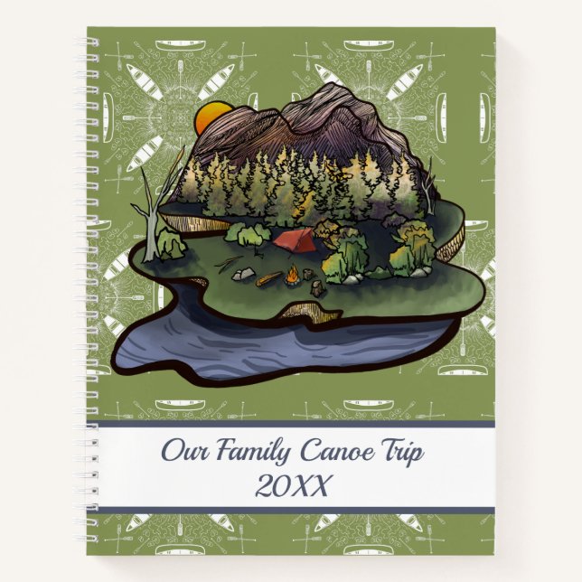 Cuaderno Aventura de camping en canoa (Anverso)