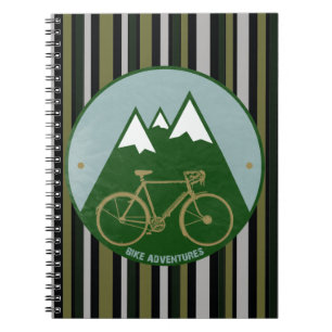 Cuaderno aventura de ciclistas, montañas