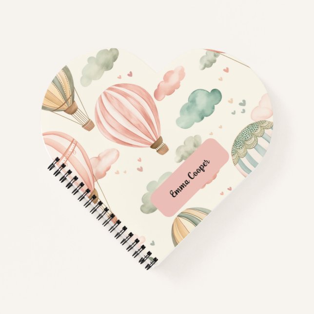 Cuaderno Aventura de Globos Aerostáticos para Niños (Anverso)