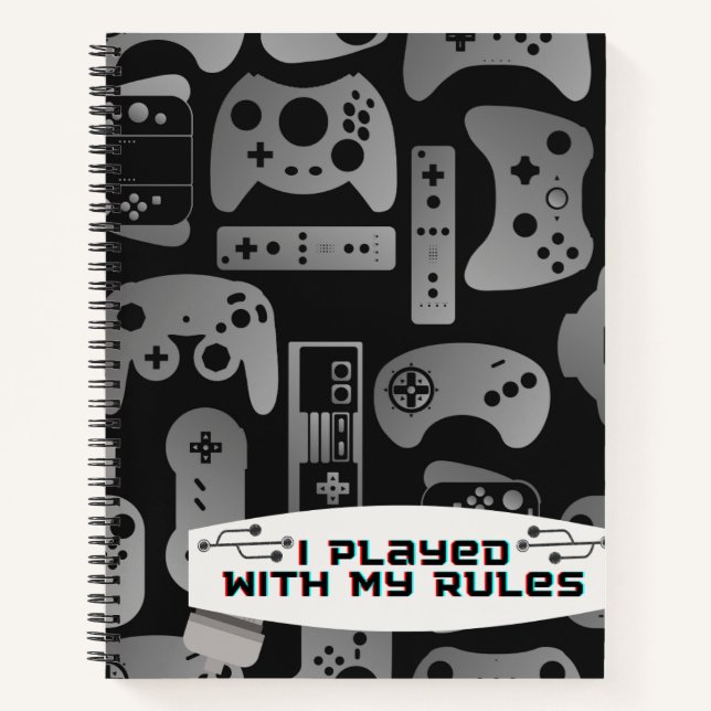 Cuaderno Aventura de juego Gray Playful (Anverso)