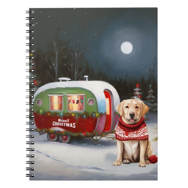 Cuaderno Aventura de los Navidades de Caravana del Labrador (Frente)