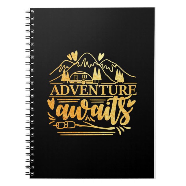Cuaderno Aventura de regalo de camper (Frente)