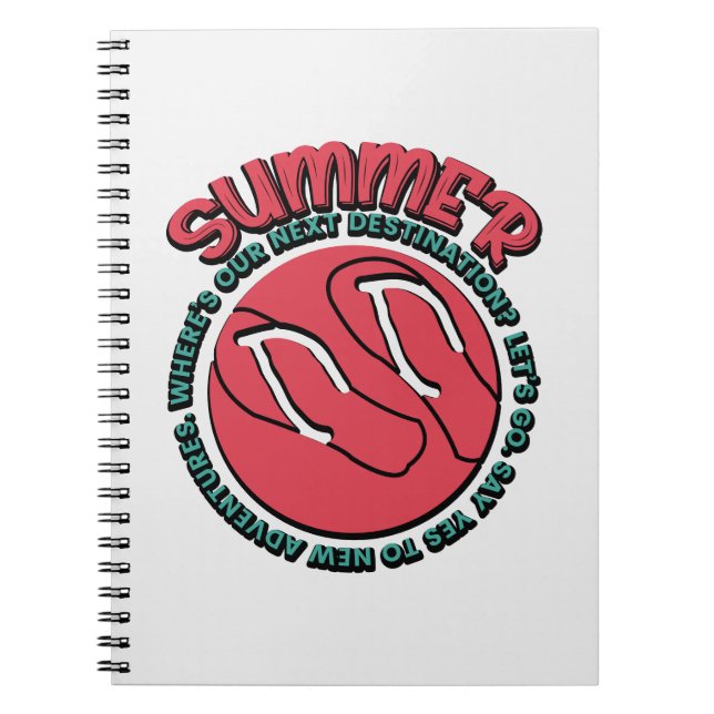 Cuaderno Aventura de verano | Flip-Flops & Travel Inspired (Frente)