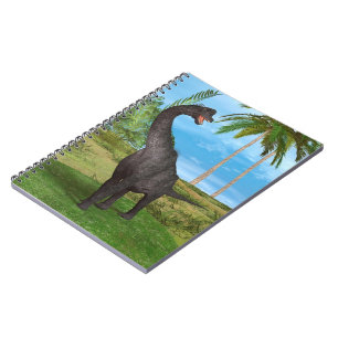 Cuaderno Aventura del dinosaurio de cuello largo en la selv