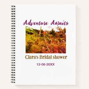 Cuaderno aventura en campos de arroz espera nombre de despe