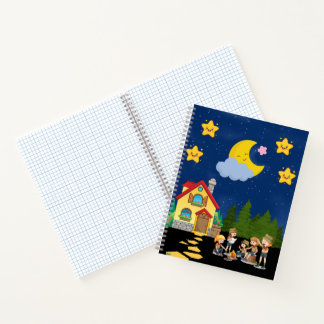 Cuaderno Aventura Mágica de Camping Nocturno con Scouts