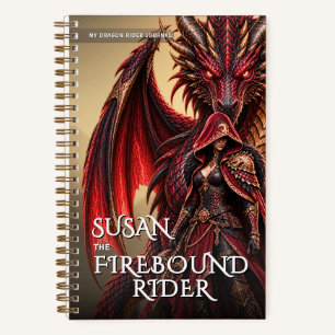 Cuaderno Aventura Mítica de Jinete de Dragón de Fantasía