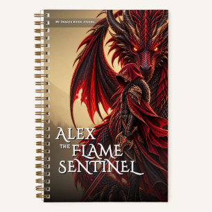 Cuaderno Aventura Mítica del Dragón Centinela de Fantasía