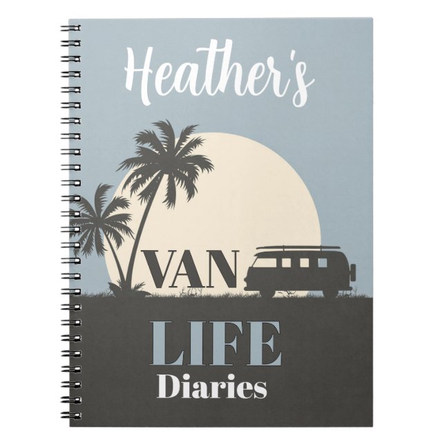 Cuaderno ¡AVENTURA! 🛻 Personalizado Van Life Notebook (Frente)