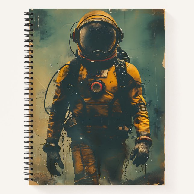 Cuaderno Aventura retro astronauta (Anverso)