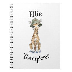 Cuaderno Aventuras en el Safari Bebés   Animales Acuarela A