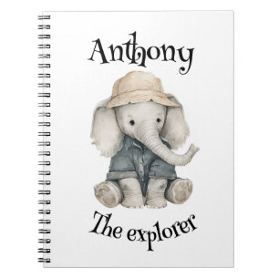 Cuaderno Aventuras Safari Bebés Animales Acuarela Adorabl