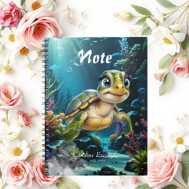 Cuaderno Aventuras submarinas con la alegre tortuga.