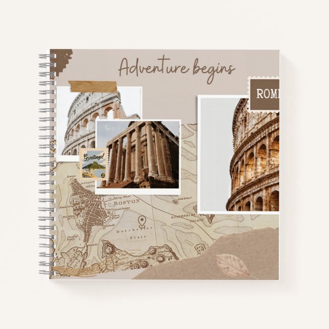 Cuaderno Aventure Scrapbook Travel (Anverso)