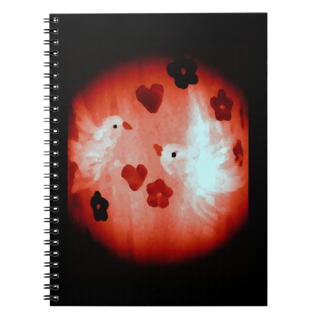 Cuaderno Aves de amor de Dove (Frente)