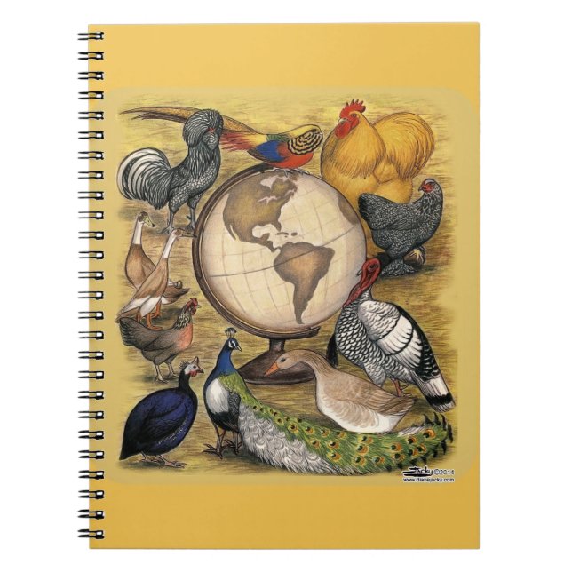Cuaderno Aves de corral del mundo (Frente)