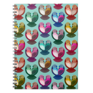 Cuaderno Aves de San Valentín enamoradas