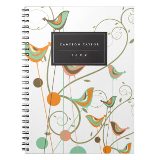 Cuaderno Aves de verano extravagantes mueven vides de natur