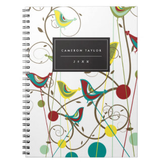 Cuaderno Aves de verano extravagantes mueven vides de natur