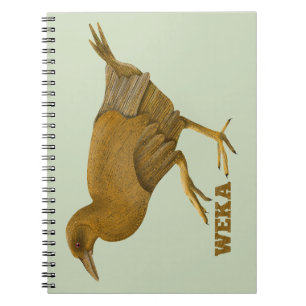 Cuaderno Aves de Weka Nueva Zelanda