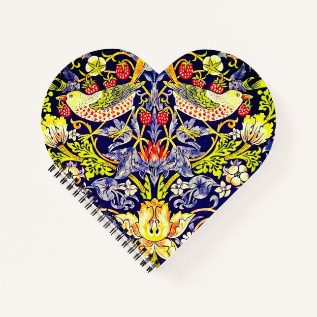 Cuaderno Aves del ladrón de fresas William Morris (Anverso)