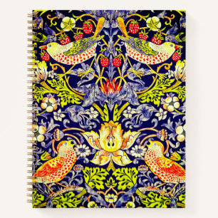 Cuaderno Aves del ladrón de fresas William Morris