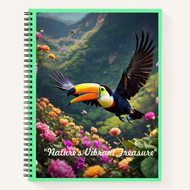 Cuaderno "Aves del paraíso" (Anverso)