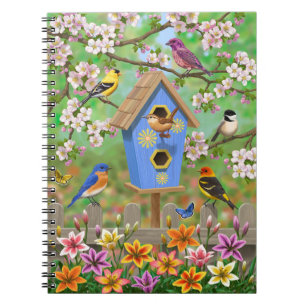 Cuaderno Aves del Songbirds Lily Garden