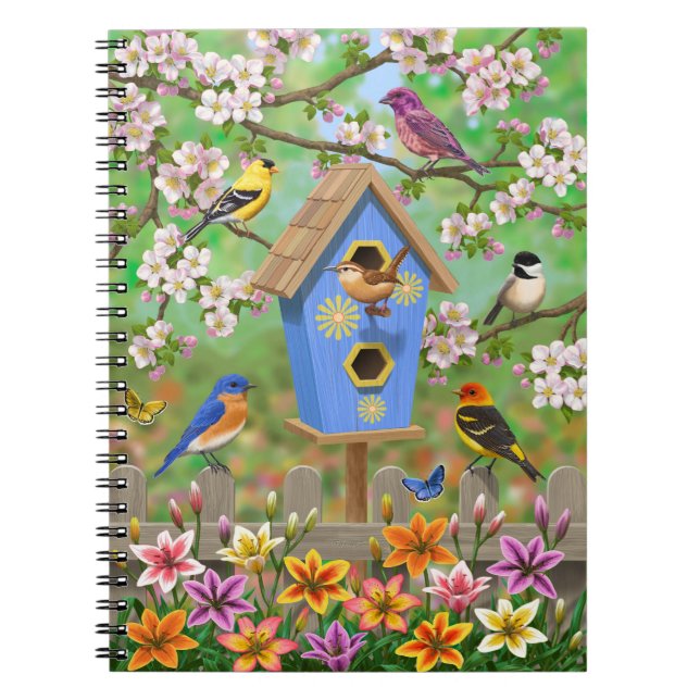 Cuaderno Aves del Songbirds Lily Garden (Frente)