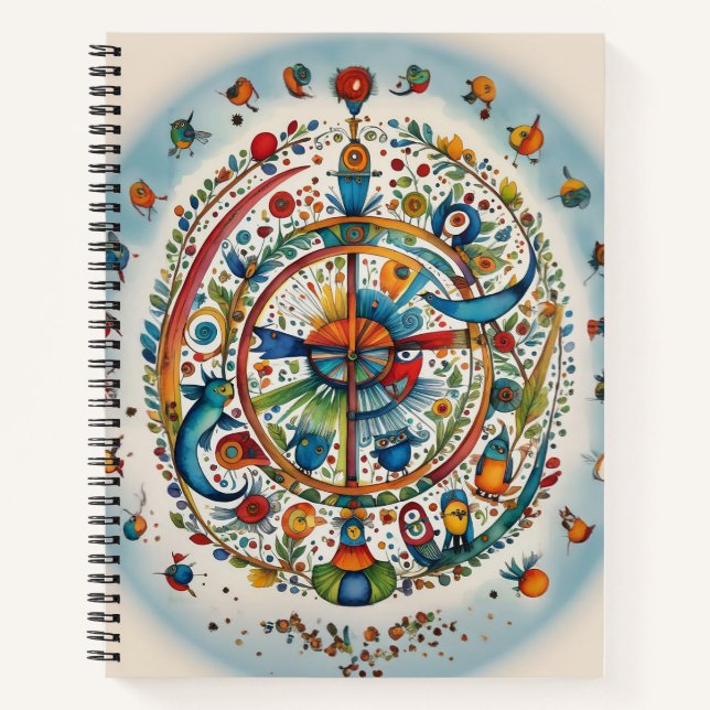 Cuaderno Aves extravagantes en armonía (Anverso)