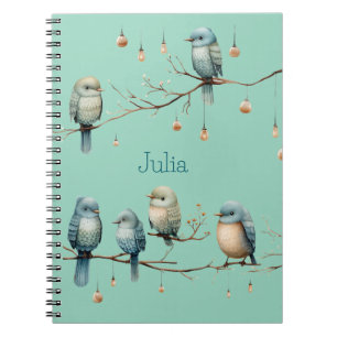 Cuaderno Aves extravagantes en ramas Elegancia intemporal