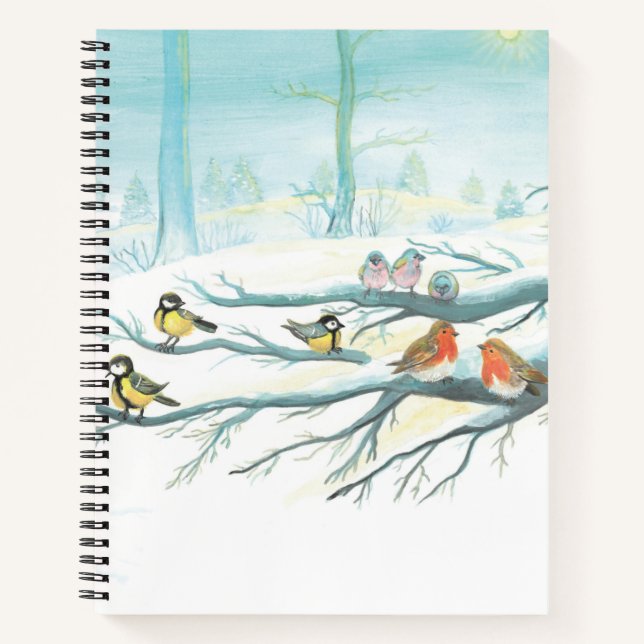 Cuaderno Aves forestales en invierno (Anverso)