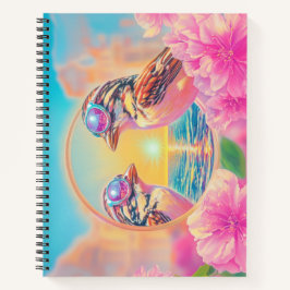 Cuaderno Aves Guay con gafas de sol al atardecer