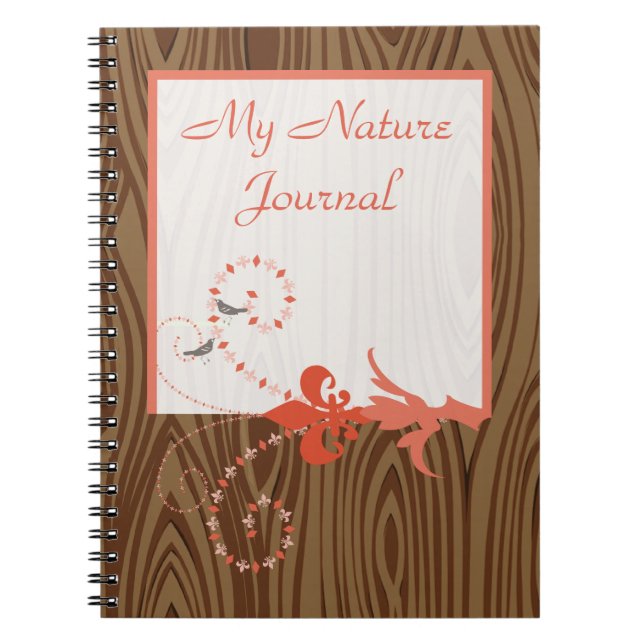 Cuaderno Aves Vintage Swirl Grain (Frente)