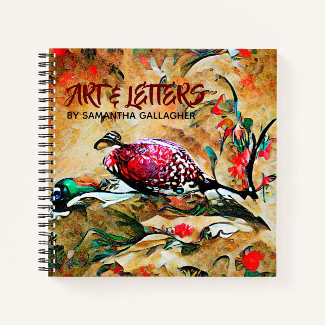 Cuaderno Aves y flores (Anverso)