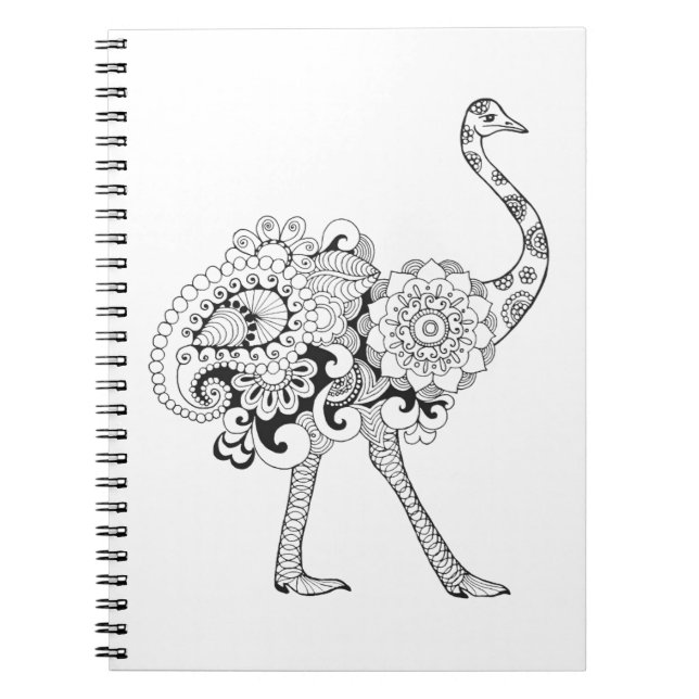 Cuaderno Avestruz inspirada (Frente)