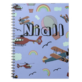 Cuaderno Aviación divertida y colorida