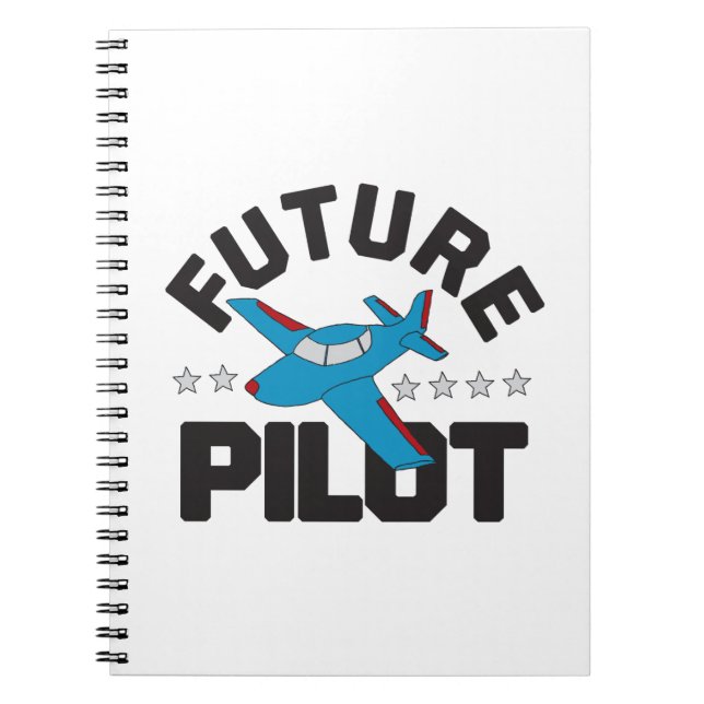 Cuaderno Aviación para niños que vuelan pilotos de alto fut (Frente)