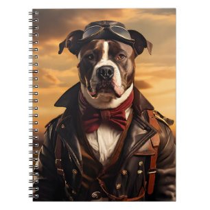 Cuaderno Aviador Terrier de Staffordshire Vintage