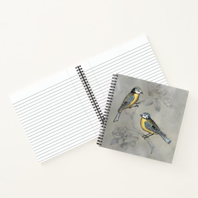 Cuaderno Aviario silencioso | Pareja de aves (Interior)