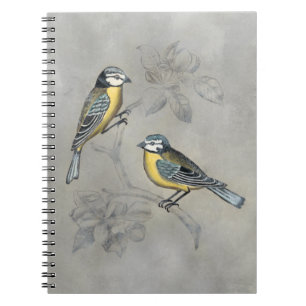 Cuaderno Aviario silencioso  Pareja de pájaros