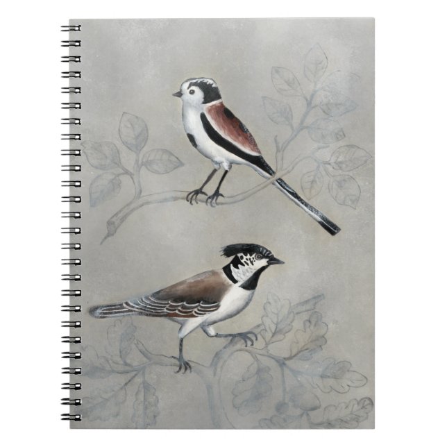 Cuaderno Aviario silencioso | Un par (Frente)