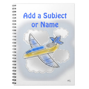 Cuaderno Avión Aviones Jet Jets Asunto