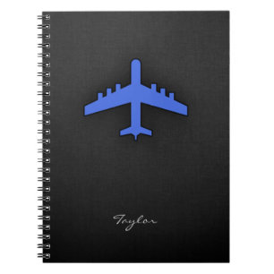 Cuaderno Avión azul real
